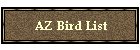 AZ Bird List